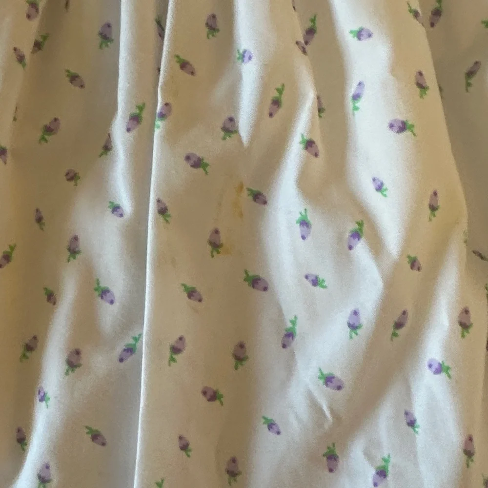 The Beaufort Bonnet Company White and Purple Kids Dress